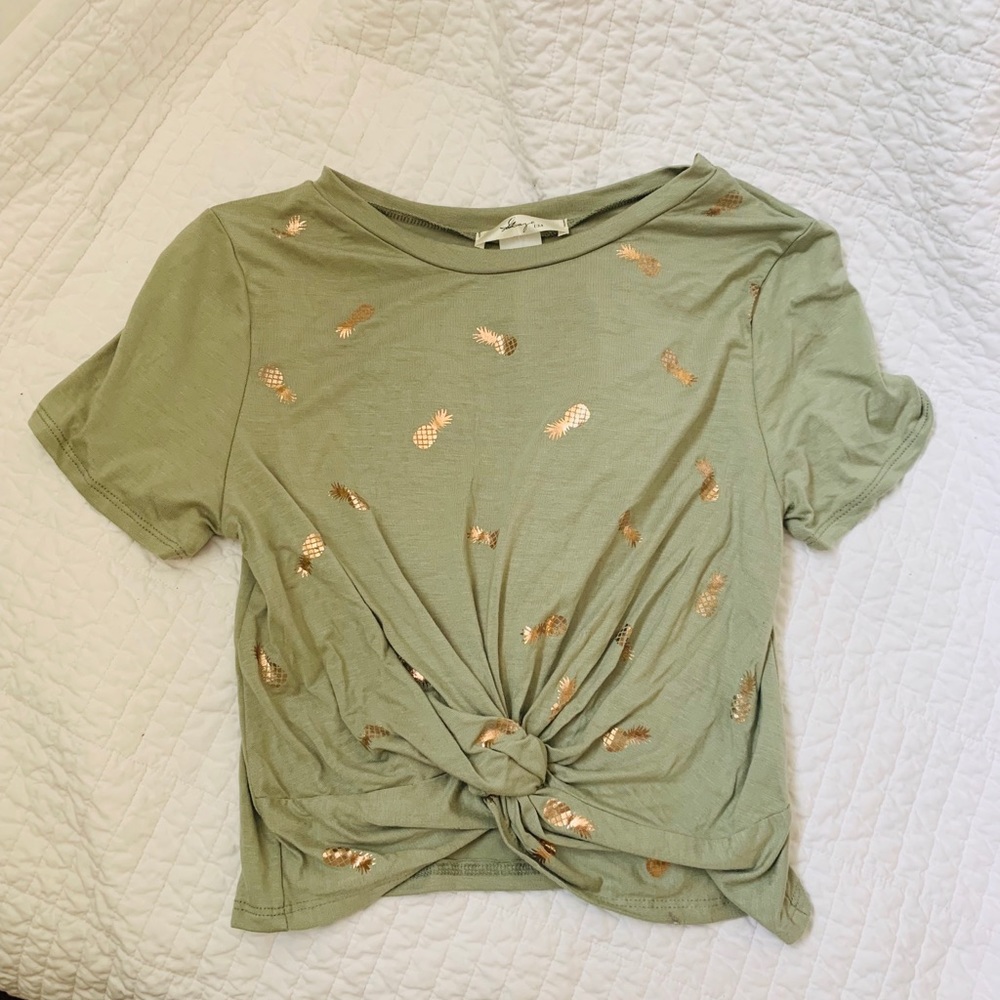 Gold Pineapple Crop Top